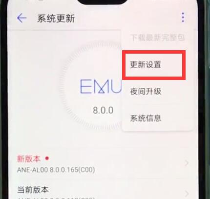 华为nova3e中关闭系统自动更新的详细步骤