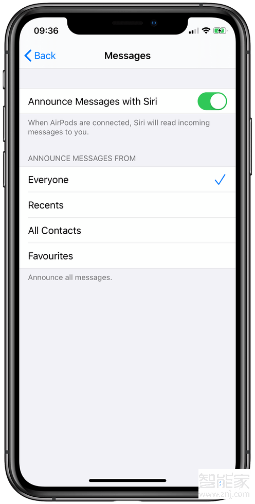 iOS13如何设置airpods朗读