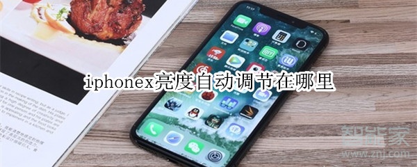iphonex亮度自动调节在哪里