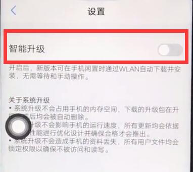 vivoz1中关闭系统自动升级的基本步骤