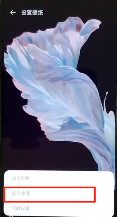 华为nova4e中更换桌面壁纸的操作教程