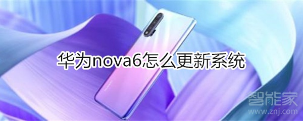 华为nova6怎么更新系统