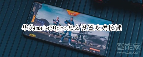 华为mate30pro怎么设置吃鸡按键