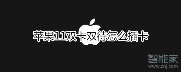 苹果11双卡双待怎么插卡
