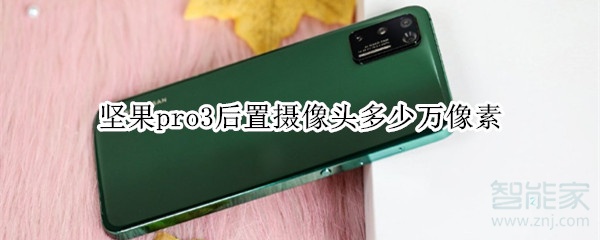 坚果pro3后置摄像头多少万像素