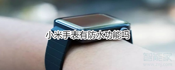 小米手表有防水功能吗