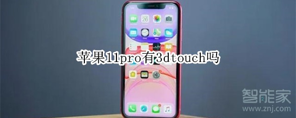 苹果11pro有3dtouch吗