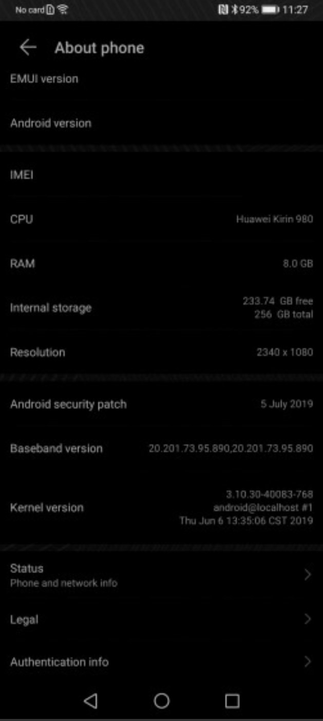 华为P30 Pro首尝鲜 EMUI10系统测试版来了 基于Android Q