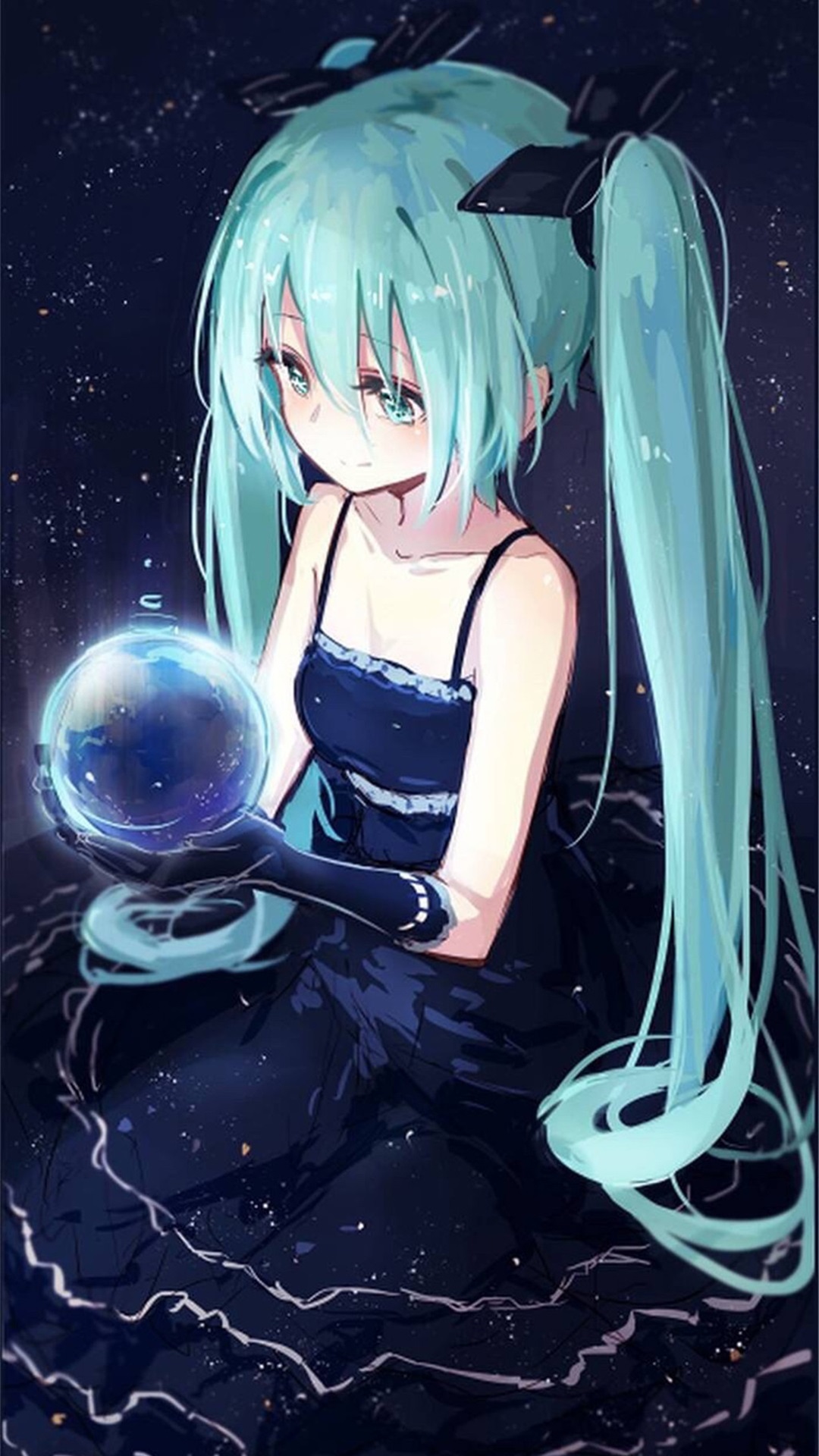 二次元图片女生梦幻 12张初音未来手机壁纸超清下载