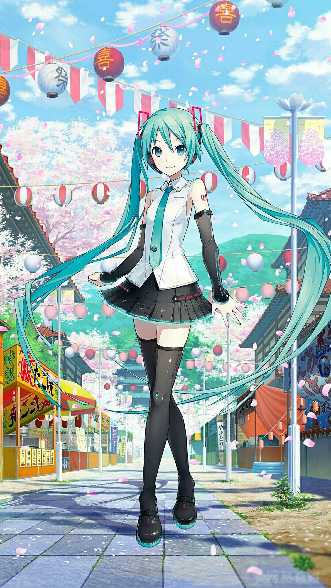 二次元图片女生梦幻 12张初音未来手机壁纸超清下载