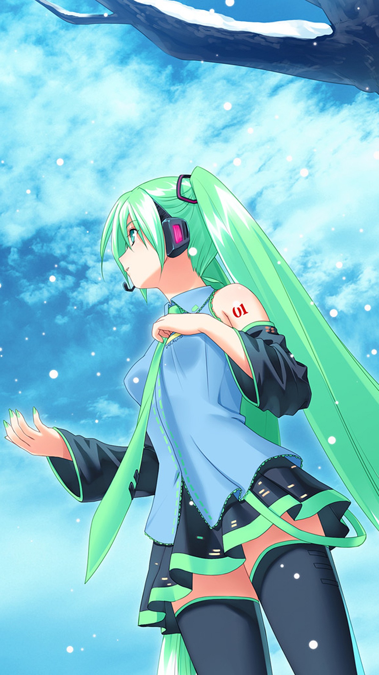 二次元图片女生梦幻 12张初音未来手机壁纸超清下载