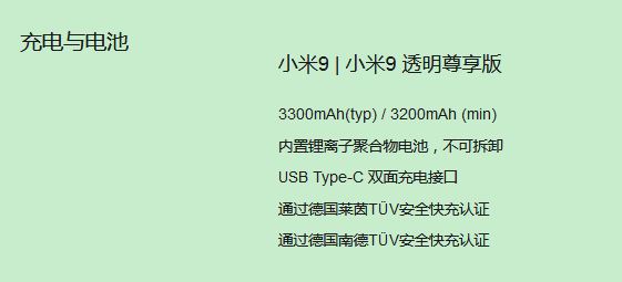 小米9有3.5mm耳机孔吗？充电口是通用的还是Type-C双面接口