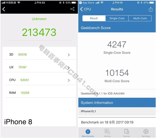 iPhone8跑分多少?iPhone8安兔兔跑分性能测试