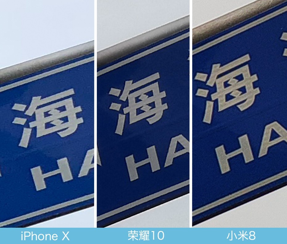 iPhone X、荣耀10、小米8拍照对比评测 苹果秒杀一切?