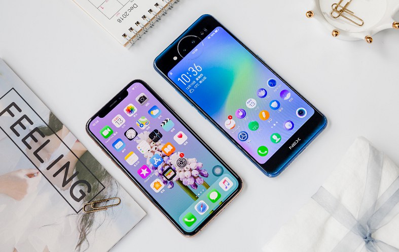 vivo NEX双屏版和iPhone XS对比图赏 不一样的科技之美
