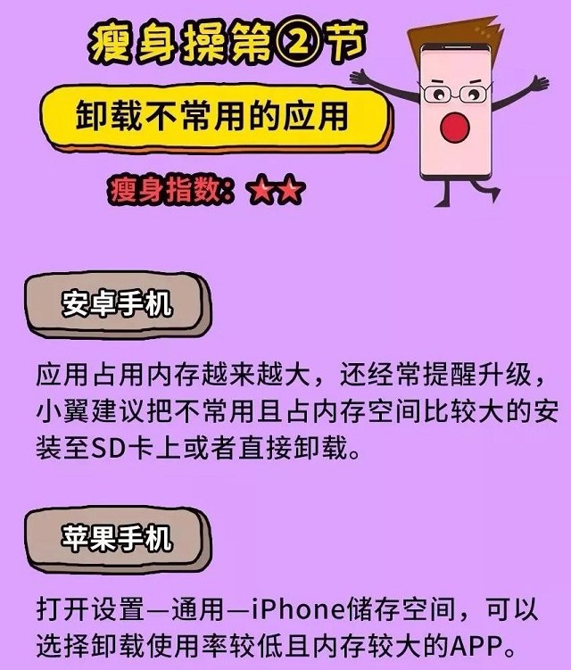 手机内存不足怎么清理 快来一起为手机瘦身吧